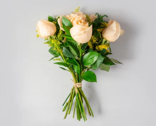 Buquê de Rosas Champagne e Pelúcia - Imagem 3