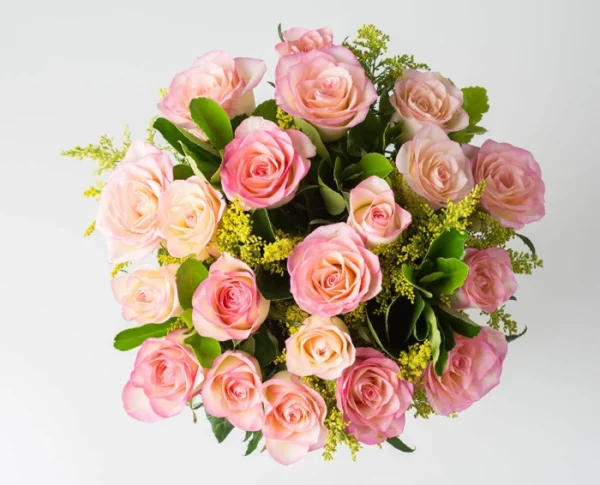 Arranjo de Rosas Rosadas em Vaso - Imagem 2